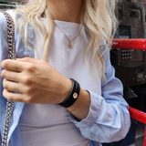 Christina Classic læder m forgyldt Marguerite armbånd i forgyldt sølv – model 605-JEWEL-G – billede 3
