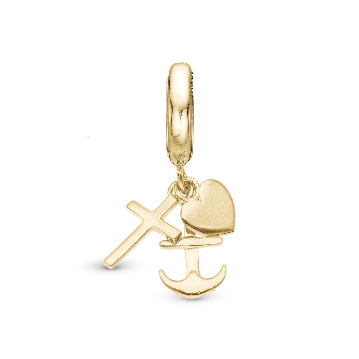 Christina Faith Hope and Love charm i forgyldt sølv – model 610-G131