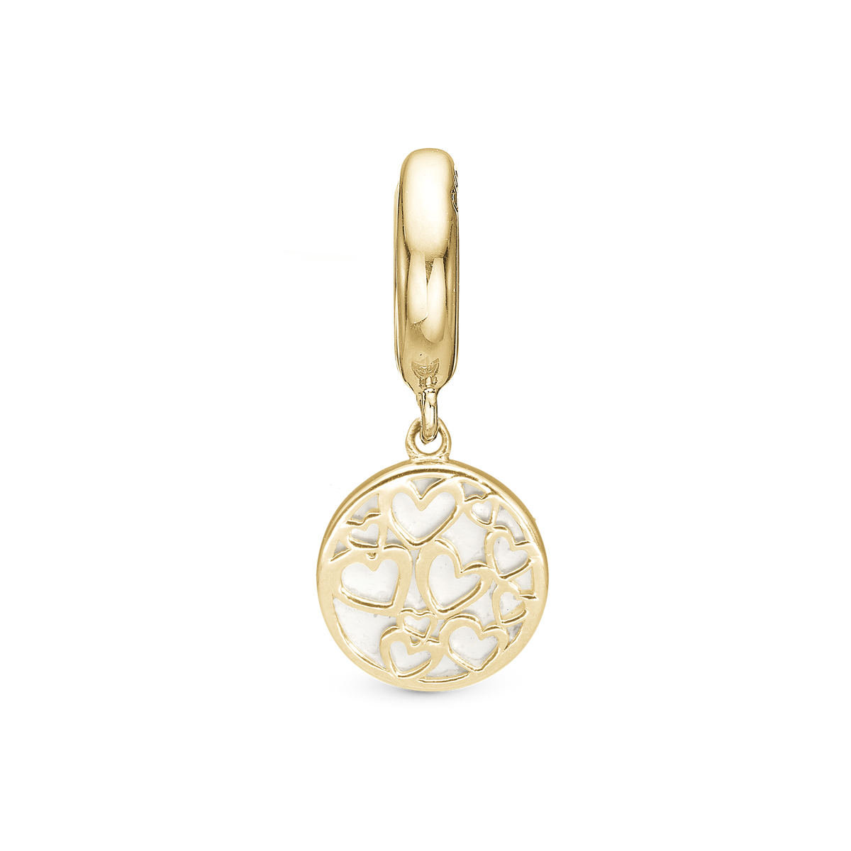 Christina Magic Hearts charm i forgyldt sølv – model 610-G132