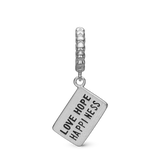 Christina Jewelry - Ace of Hearts, sølv charm til læderarmbånd 6 mm - Model: 610-S123