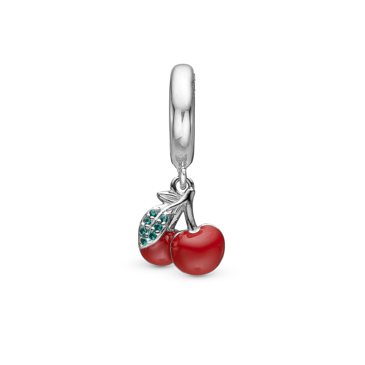 Christina Happy Cherries charm i sølv – model 610-S129