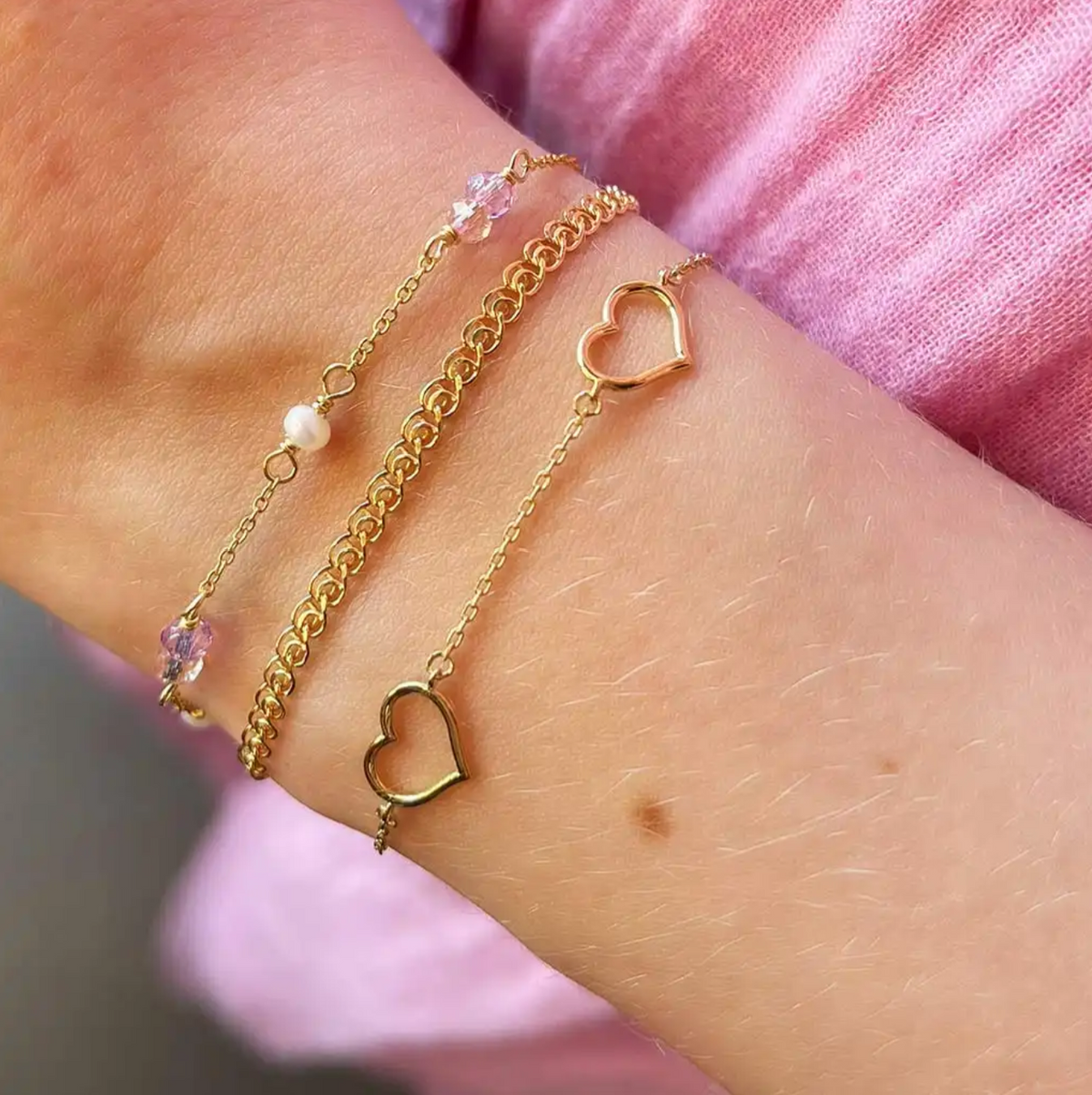 Scrouples - Armbånd forgyldt sølv - Model: 611042