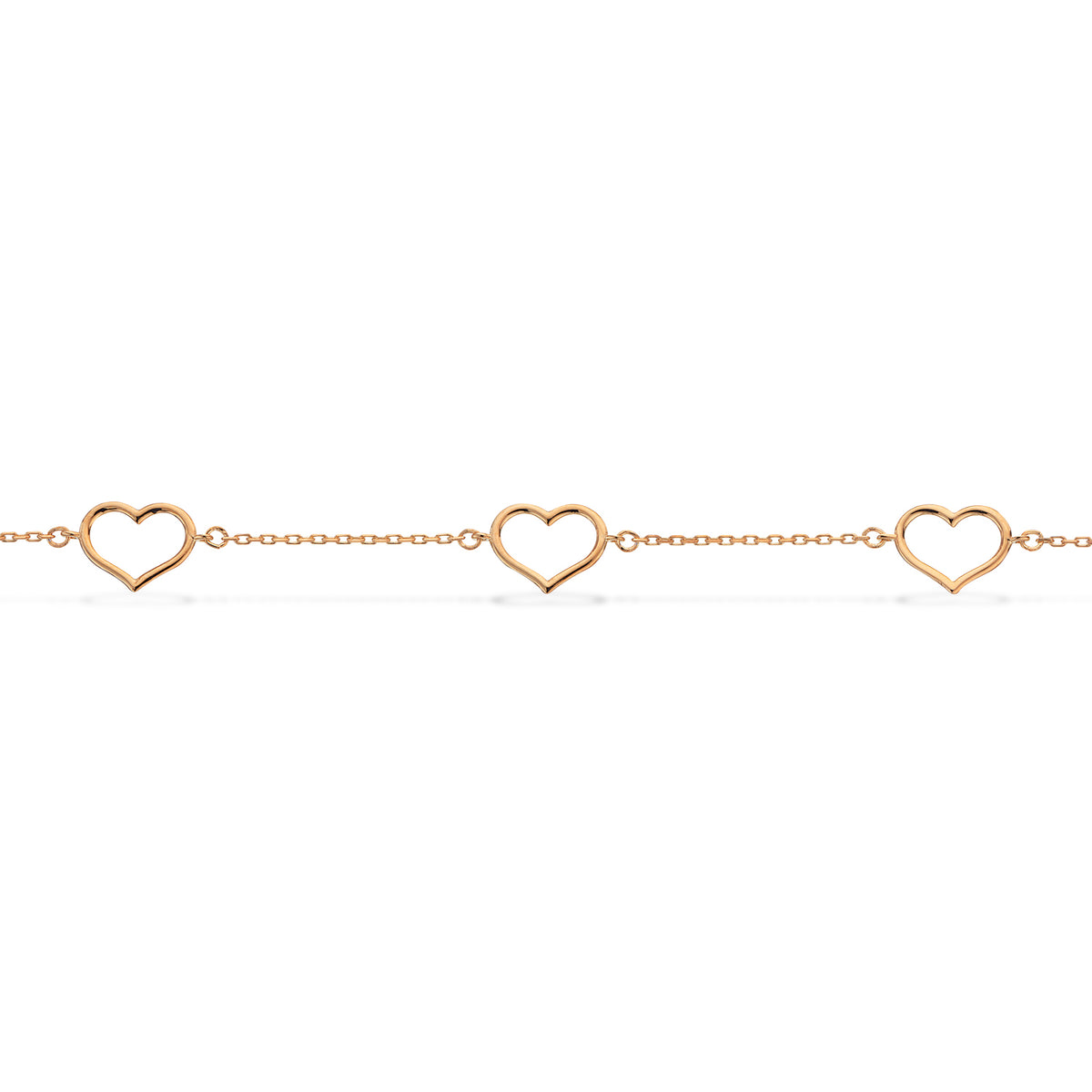 Scrouples - Armbånd forgyldt med hjerter - Model: 611322