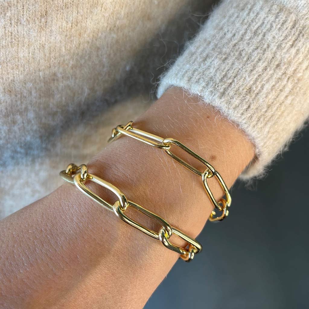 Scrouples - Armbånd forgyldt links - Model: 611892