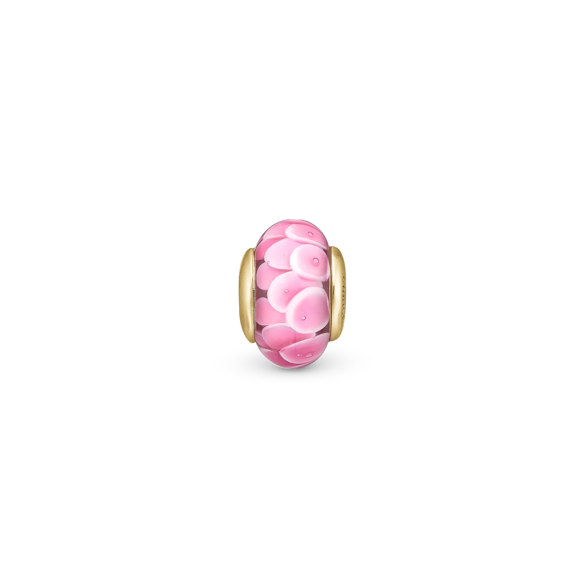 Christina Flower Globe charm 4 mm i forgyldt sølv – model 623-G171