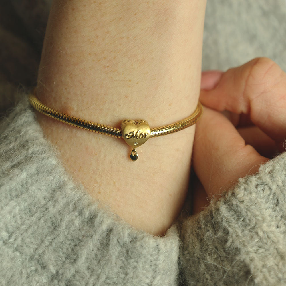 Christina Min Mor charm 4 mm i forgyldt sølv – model 623-G211 – billede 2