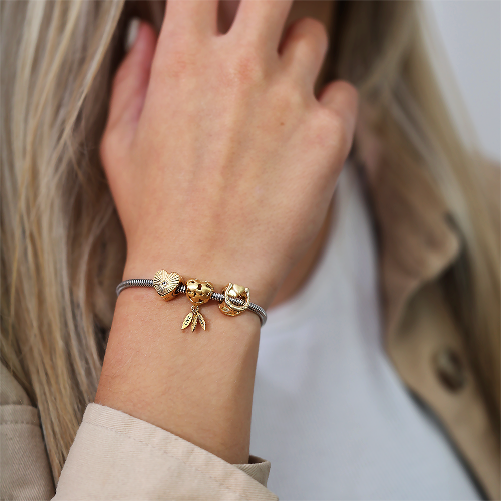 Christina Good Luck charm 4 mm i forgyldt sølv – model 623-G275 – billede 2