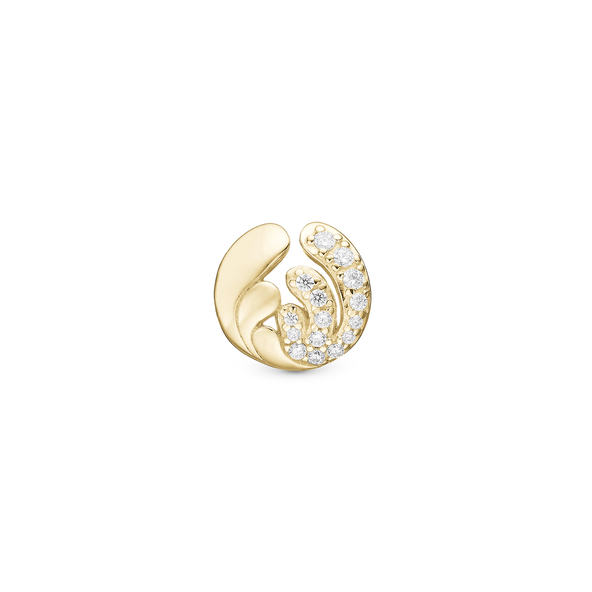 Christina Ocean Splash charm 4 mm i forgyldt sølv – model 623-G316