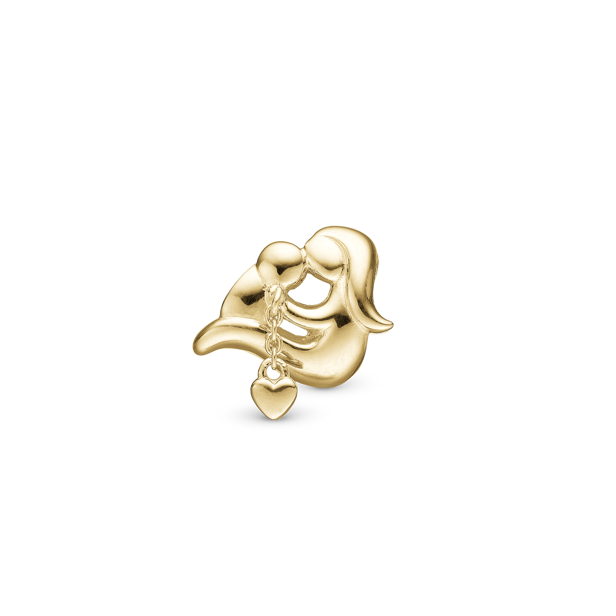 Christina A Mothers Love charm 4 mm i forgyldt sølv – model 623-G318