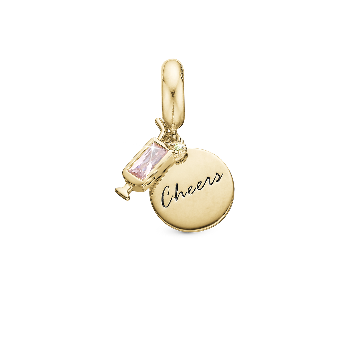 Christina Cheers hænger-charm 4 mm i forgyldt sølv – model 623-G319