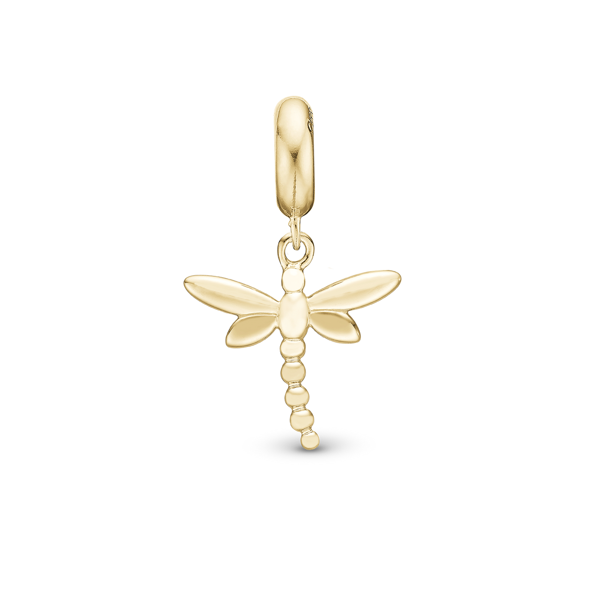 Christina Dragonfly hænger-charm 4 mm i forgyldt sølv – model 623-G324