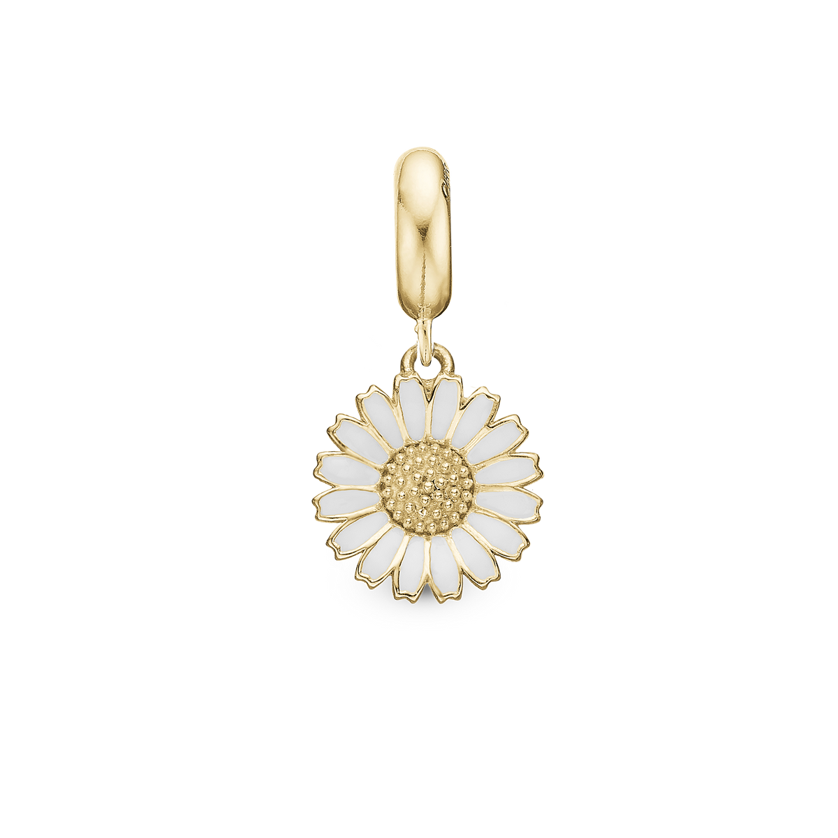 Christina Charming Marguerite hænger-charm 4 mm i forgyldt sølv – model 623-G335
