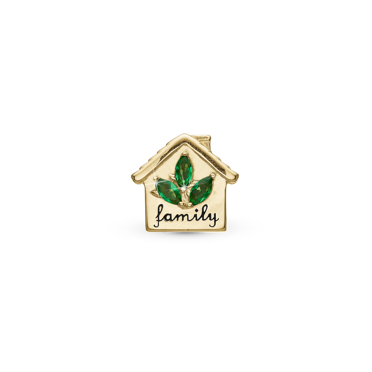 Christina My Home charm 4 mm i forgyldt sølv – model 623-G337