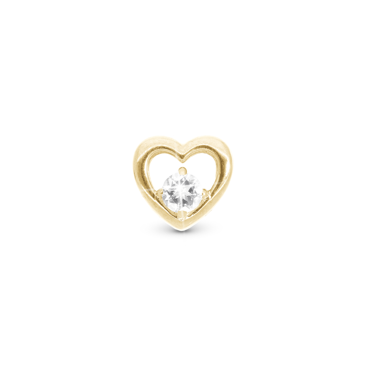 Christina Lovingly charm 4 mm i forgyldt sølv – model 623-G354