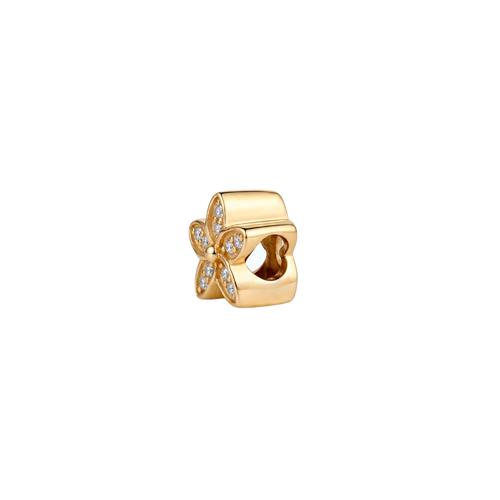 Christina Jewelry - Flower Heaven charm 4 mm, forgyldt sølv - Model: 623-G393