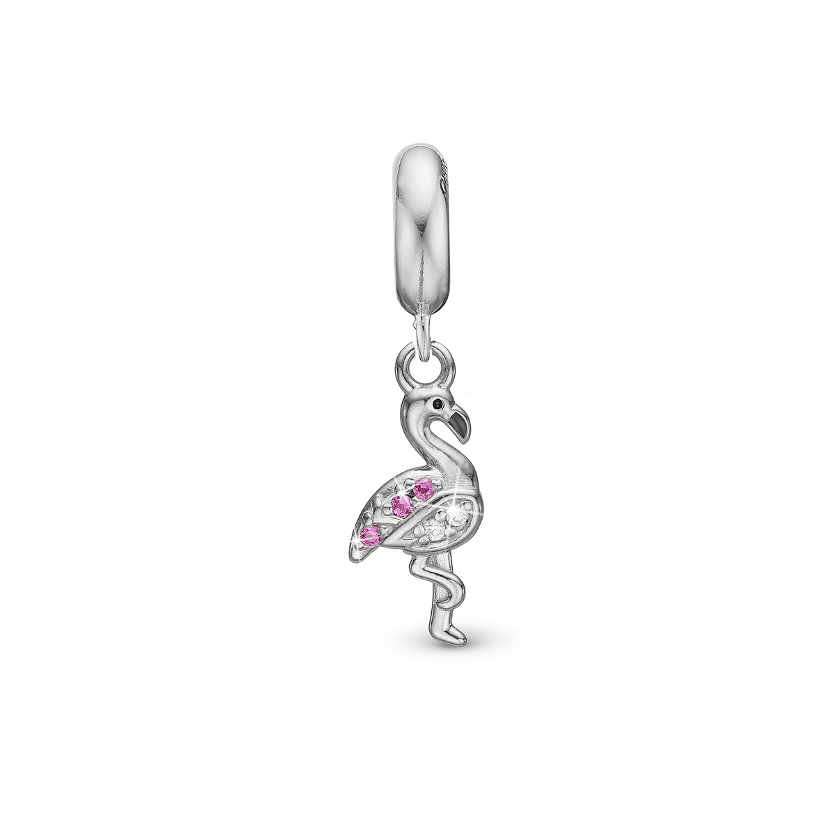 Christina Flamingo charm 4 mm i sølv – model 623-S315