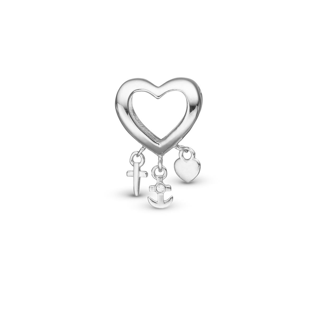 Christina My Faith, Hope & Love charm 4 mm i sølv – model 623-S328