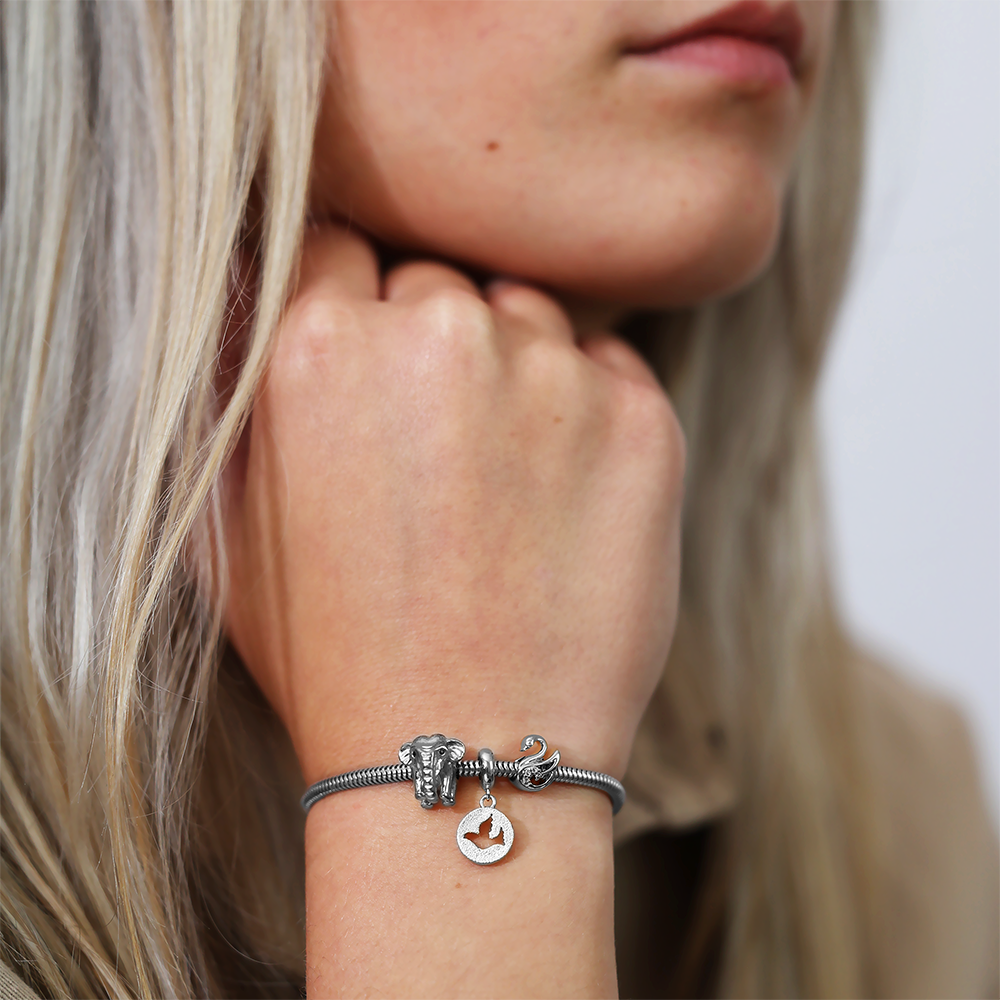 Christina Elephant charm 4 mm i sølv – model 623-S51 – billede 3