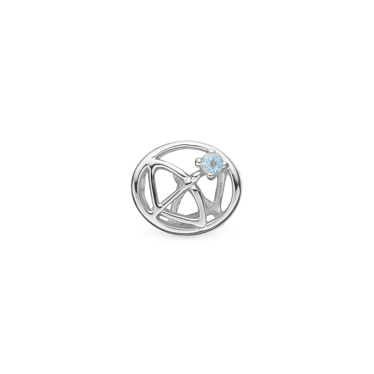 Christina Stjernetegn Skytte charm 4 mm i sølv – model 623-S64