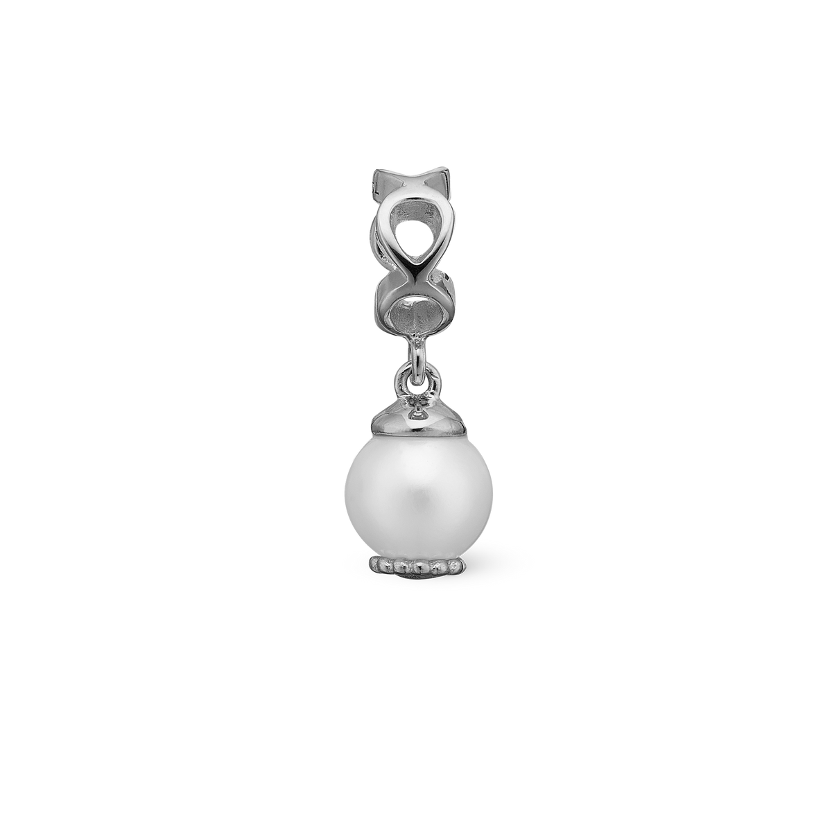 Christina Moving Pearl hænger-charm 4 mm i sølv – model 623-S95