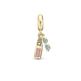 Christina - Surfboard Summer Limited Edition Charm - Forgyldt - Model: 610-surfboard-G