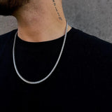 Billgren - Herre halskæde i blank rustfri stål - Modelnr.: 9174