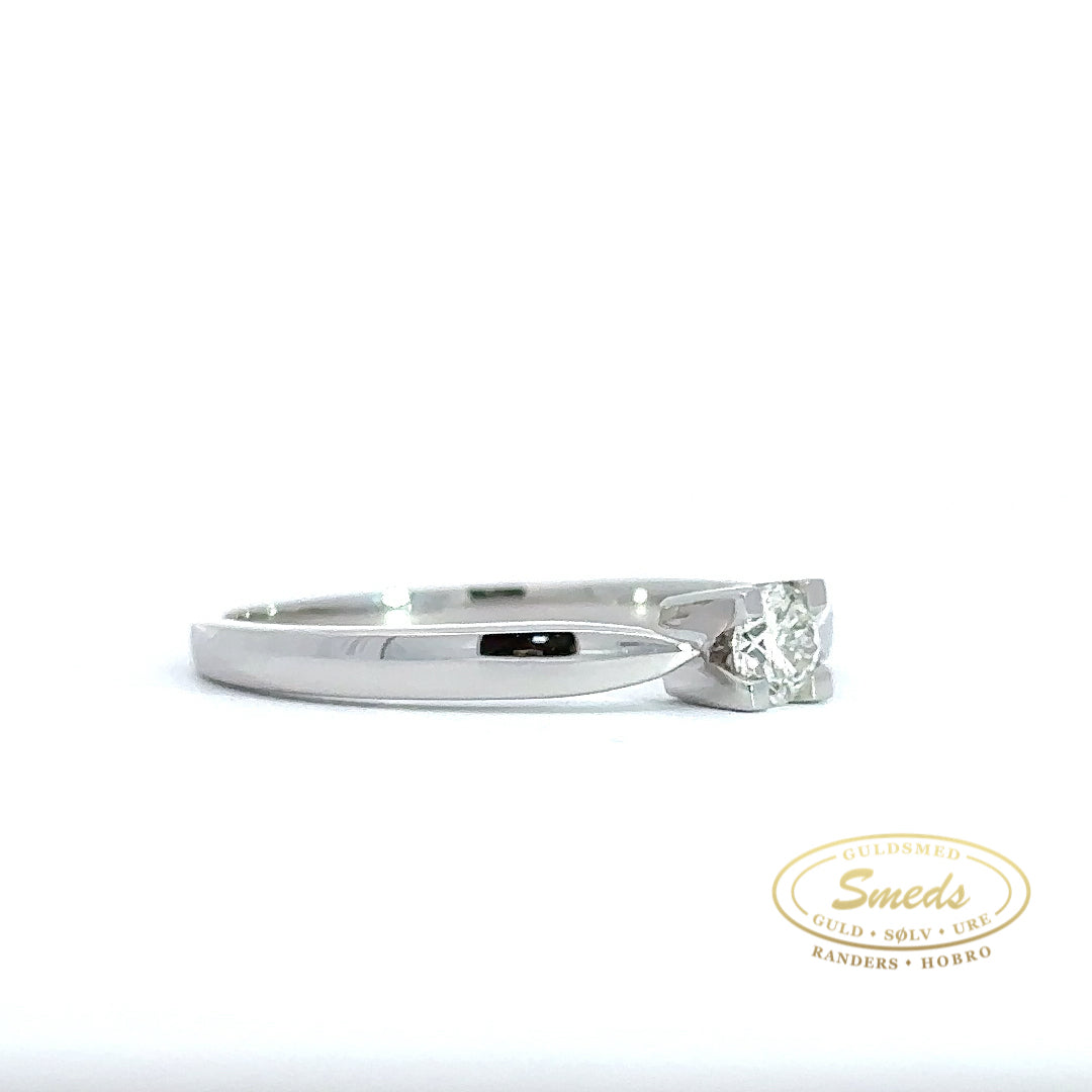 14KT.HVGULD DIAMANT RING 0,20ct w/si - Model: 40-22587