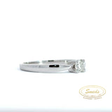 14KT.HVGULD DIAMANT RING 0,20ct w/si - Model: 40-22587