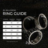 By Billgren - Herre ring, stål med sort plade - Model: 5614
