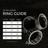 By Billgren - Herrering, sort rustfrit stål, stressring - Model: 5645