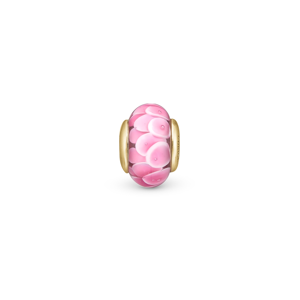 Christina Flower Globe charm i forgyldt sølv – model 630-G158