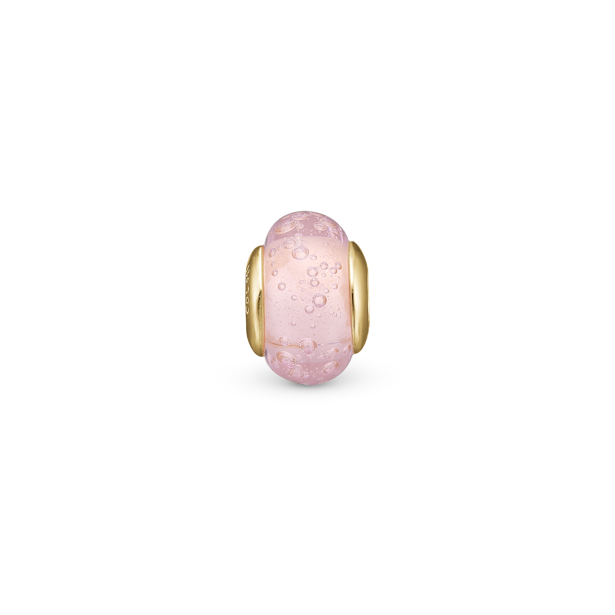 Christina Bubbly Pink Globe charm i forgyldt sølv – model 630-G159