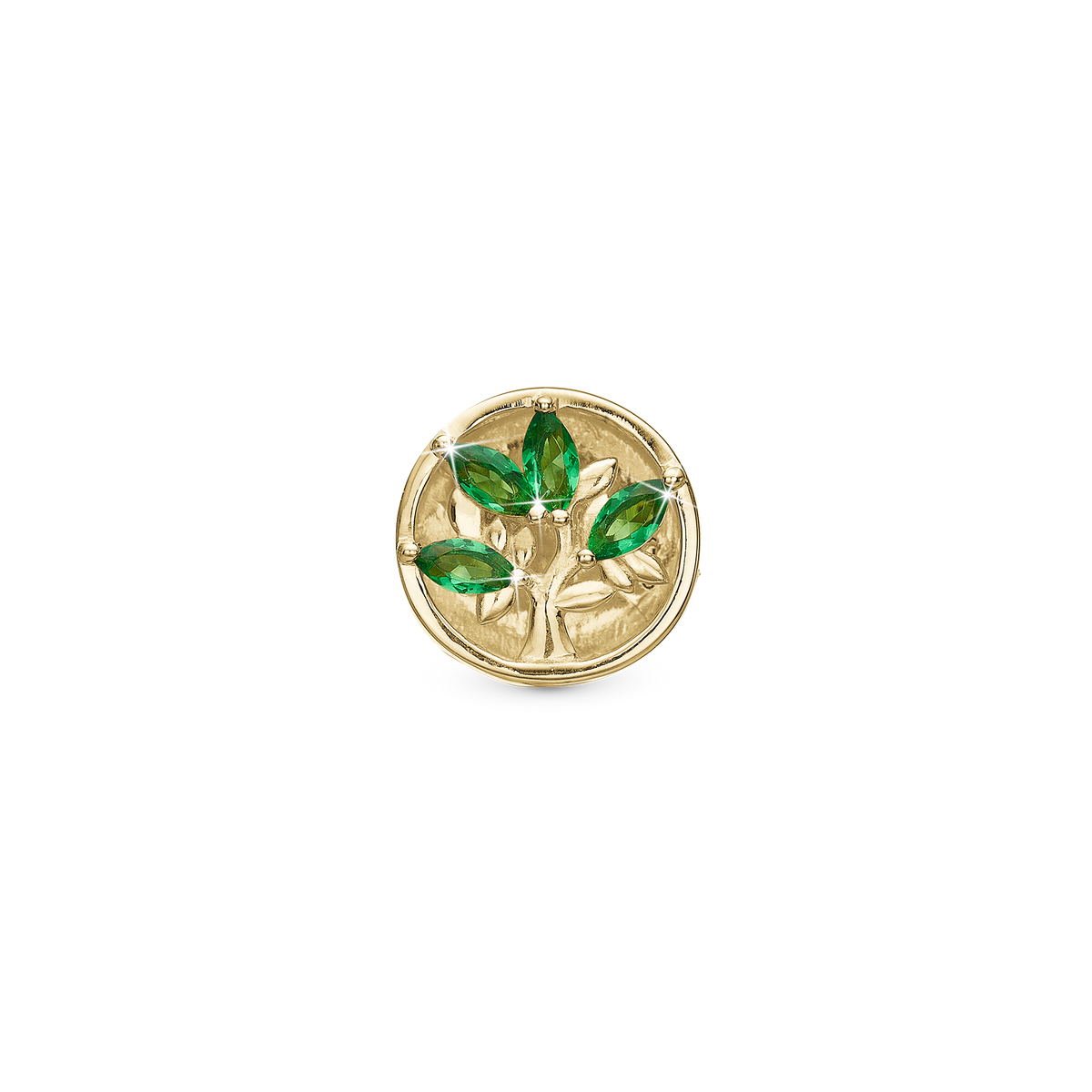 Christina Green Life charm i forgyldt sølv – model 630-G257