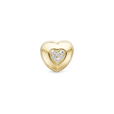 Christina Jewelry - Let Love Shine, forgyldt charm med zirkoner til læderarmbånd 6 mm - Model: 630-G264