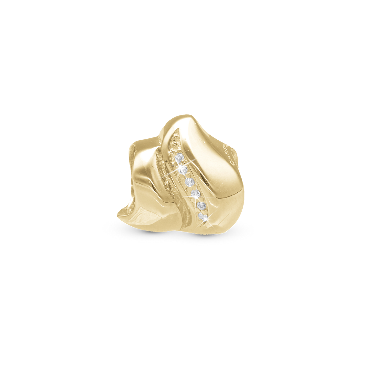 Christina Majestic wave charm i forgyldt sølv – model 630-G293