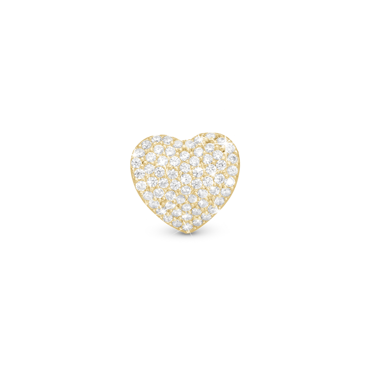 Christina Sparkling Love charm i forgyldt sølv – model 630-G294