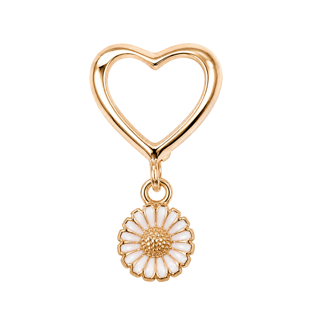 Christina Jewelry - Marguerites With Love charm 6 mm, forgyldt sølv - Model: 630-G302