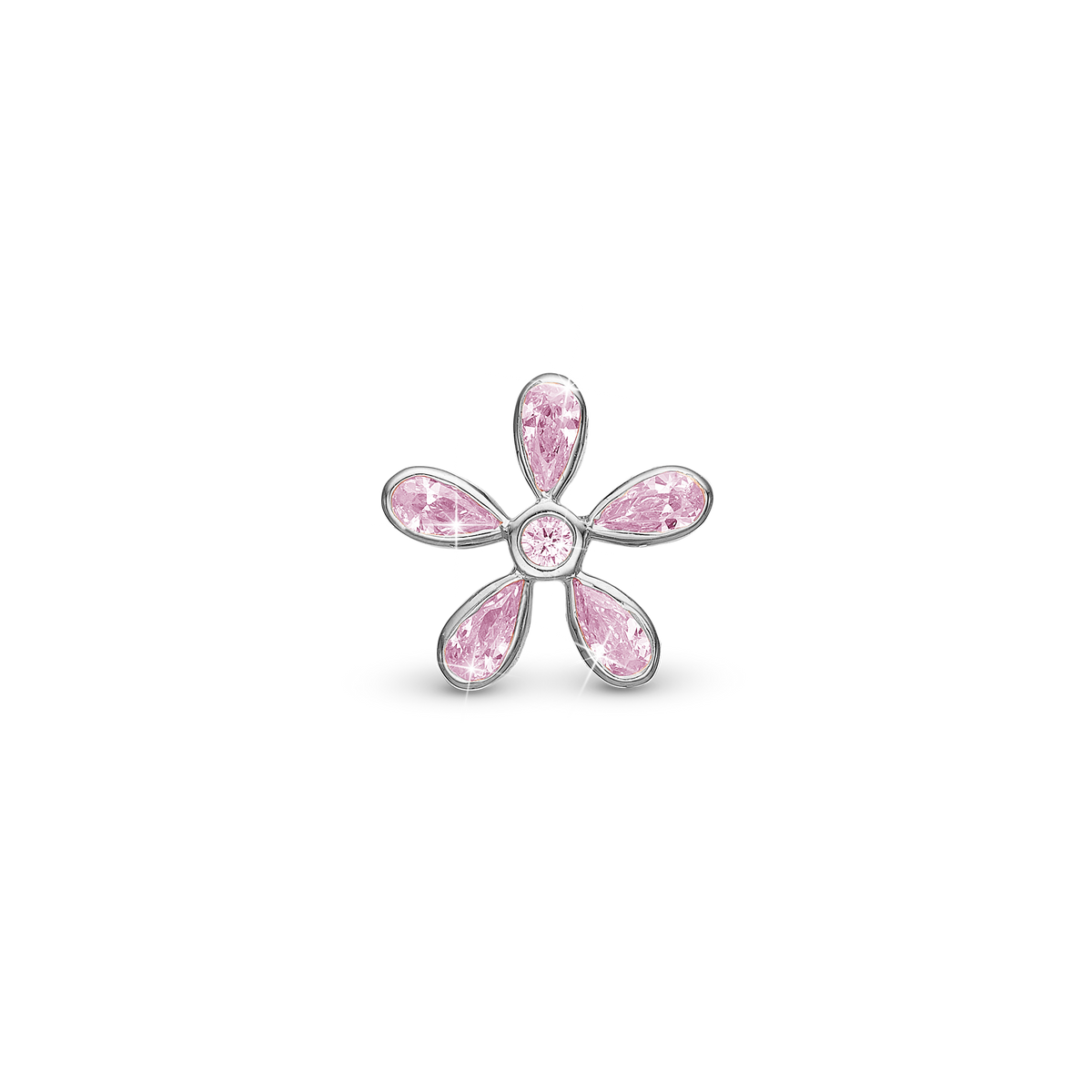 Christina Magic Flower pink charm i sølv – model 630-S271