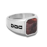 By Billgren - Herre ring, stål med brun sten - Model: 5631