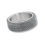 By Billgren - Herre ring, stål med mønster - Model: 5625