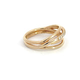 Aagaard - COUTURE ring rød bånd m/10x0,01ct w/si - Model: 9105136-50