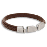 By Billgren - Herre armbånd i brun læder - Modelnr.: 8425