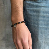 By Billgren - Herre stenarmbånd med tigerøje og onyx - Modelnr.: 8426
