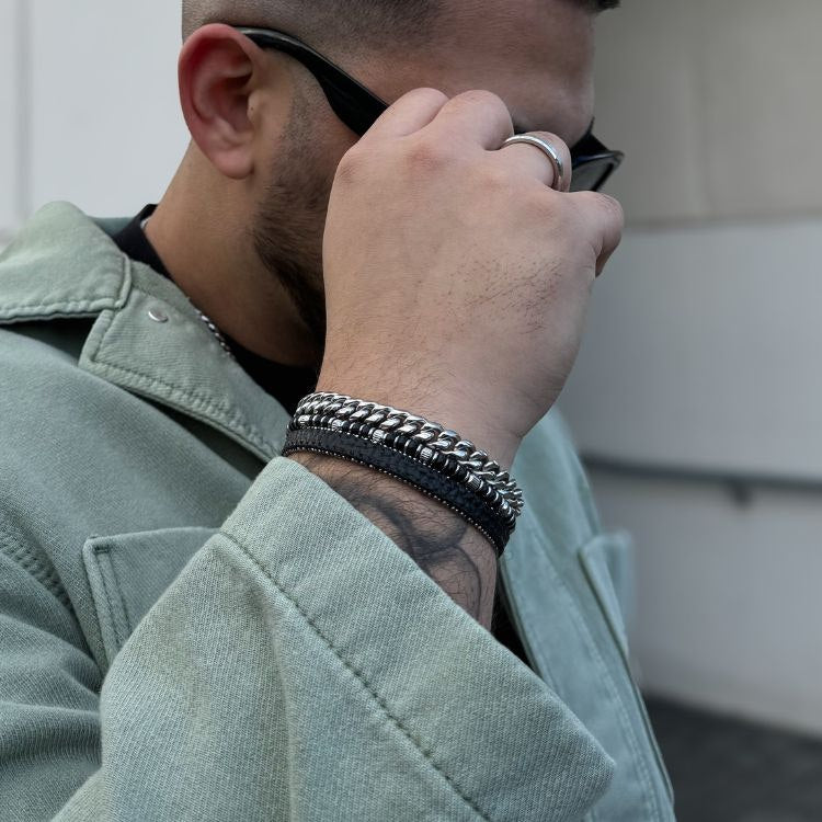 By Billgren - Herrearmbånd i rustfri stål - Modelnr.: 8449-19