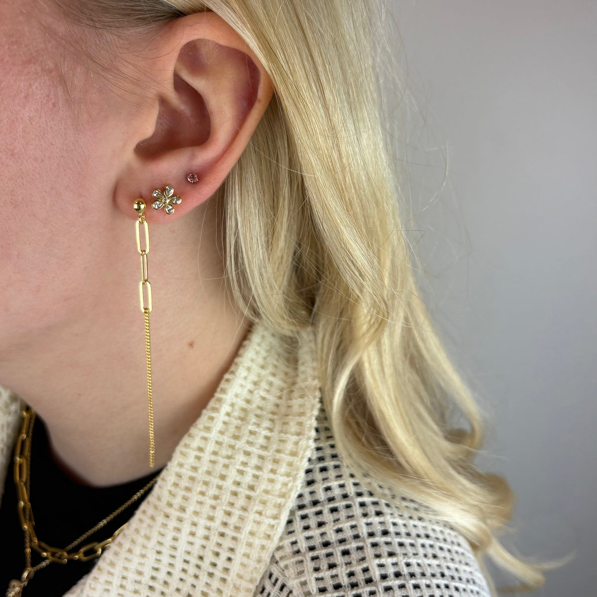 Christina Joined ørehængere i forgyldt sølv – model 670-G55 – billede 2