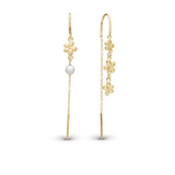 Christina jewelry - Ørehængere, Graceful Flowers, forgyldt sølv - Model: 670-G80