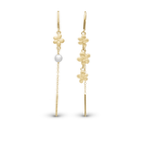 Christina jewelry - Ørehængere, Graceful Flowers, forgyldt sølv - Model: 670-G80