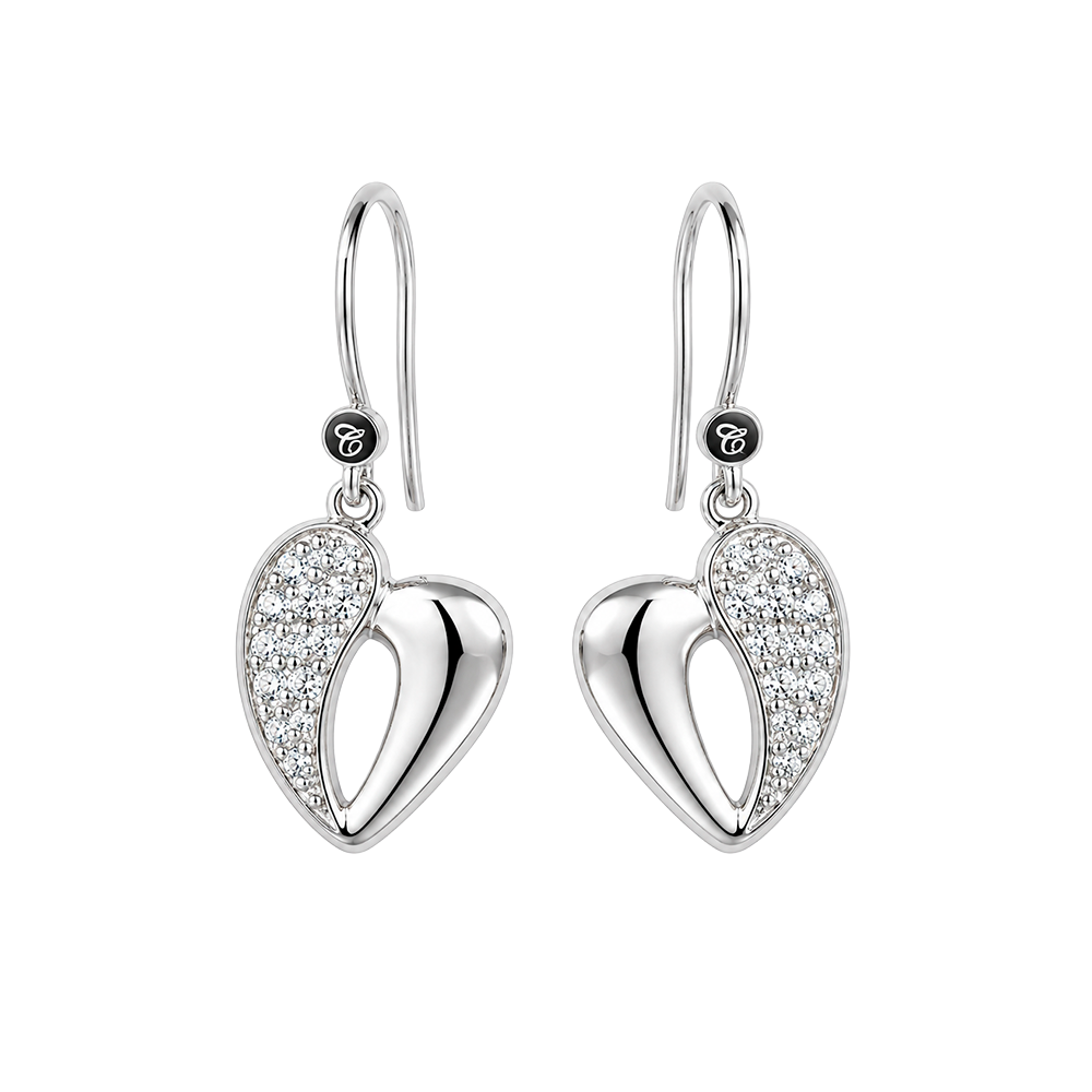 Christina Jewelry - My Heart ørehængere, sølv - Model: 670-S111