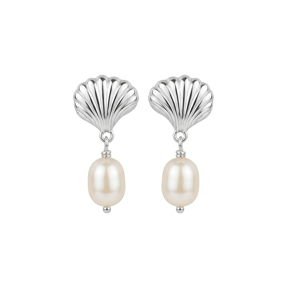 Christina Jewelry - Ocean Treasure Pearl ørehængere, sølv - Model: 670-S116