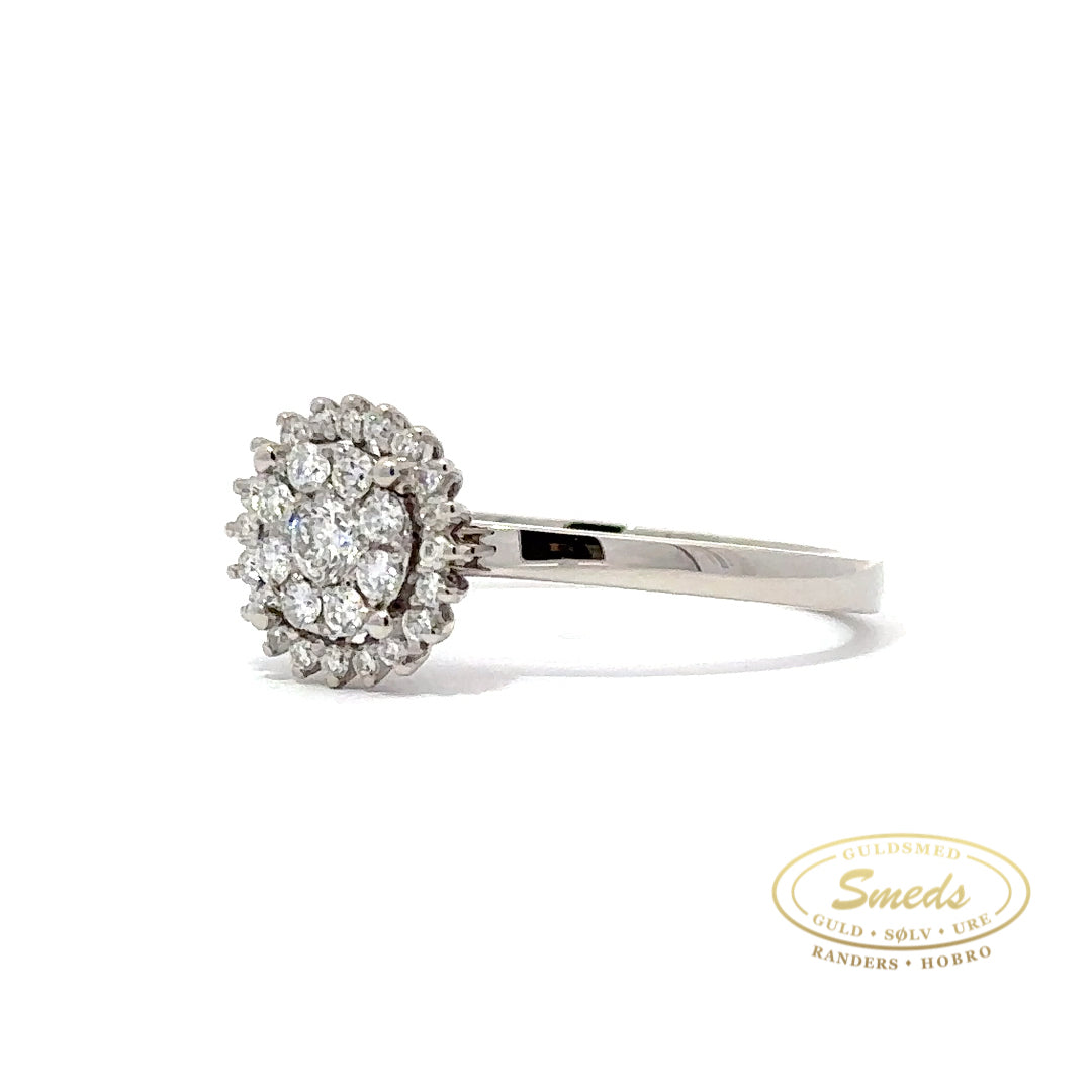 Amore - 14 kt. Diamant ring hvidguld, 0,35ct tw/si - Model: 40-22557